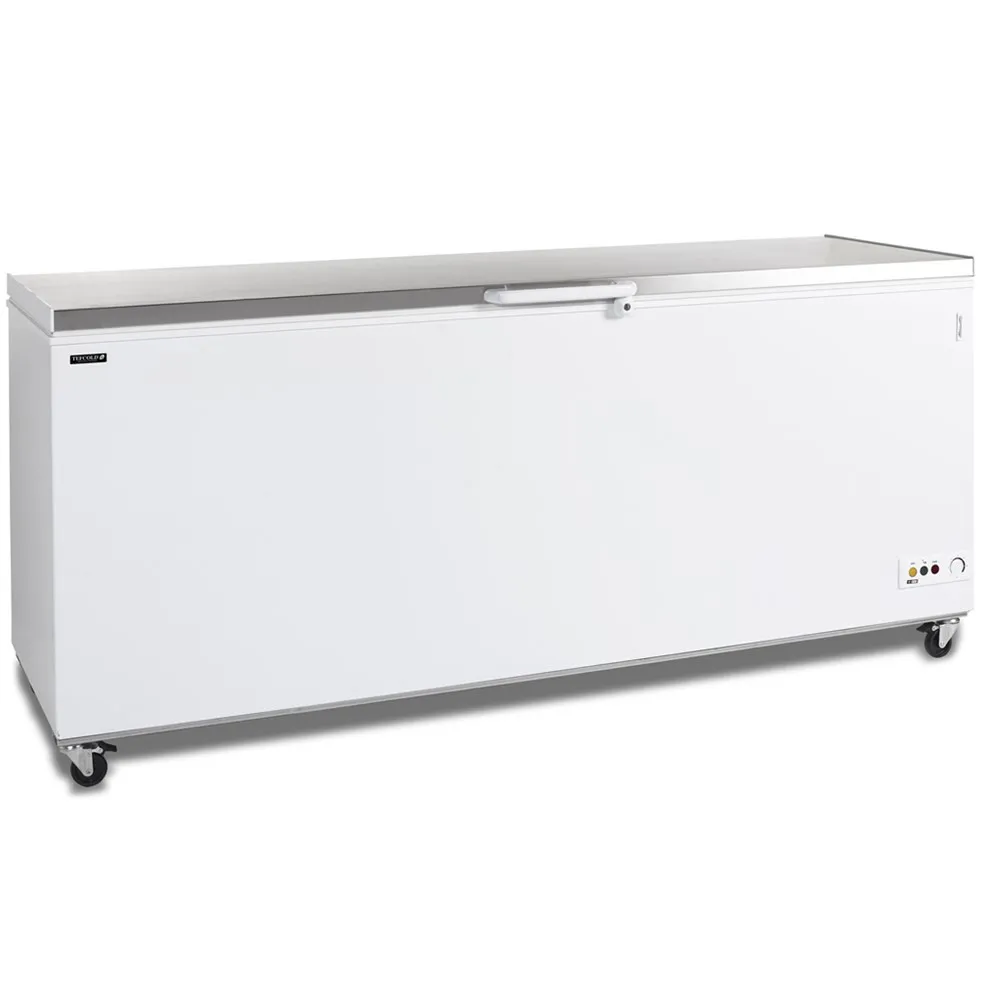Congélateur Coffre à Glace avec Couvercle Inox  - 600 L