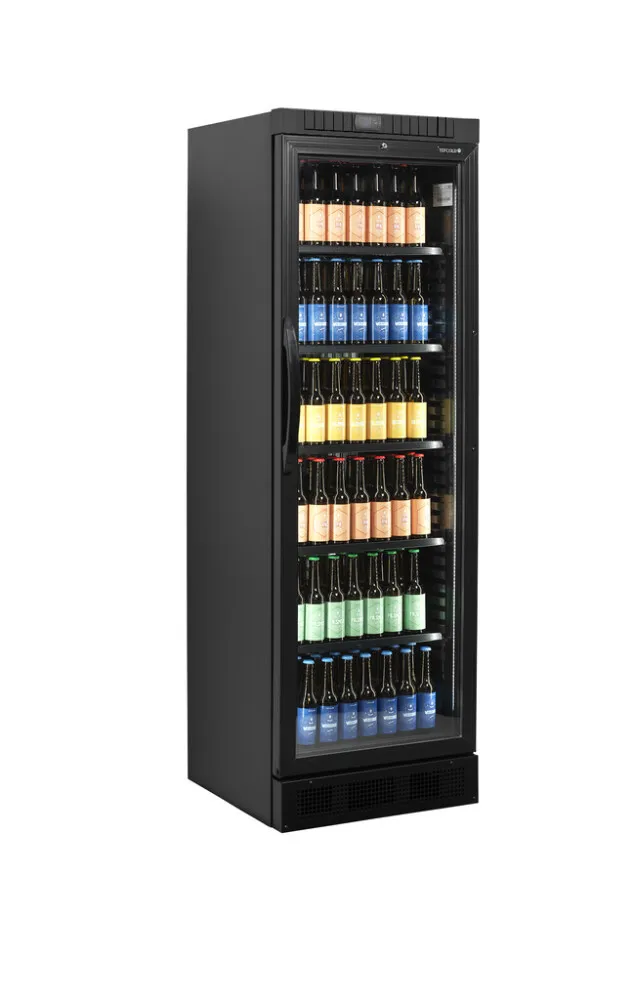Armoire Réfrigérée à Boissons Noir - Porte Vitrée  - 347 L