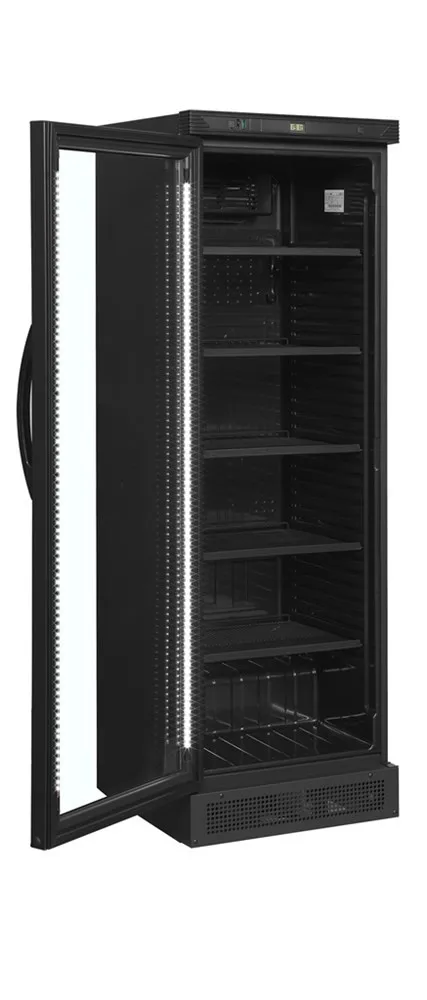 Armoire Réfrigérée à Boissons Noir - Porte Vitrée à Côté Gauche  - 347 L