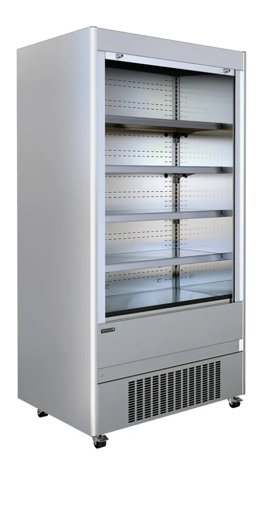 Vitrine Réfrigérée en Inox - 4 niveaux - 580 L