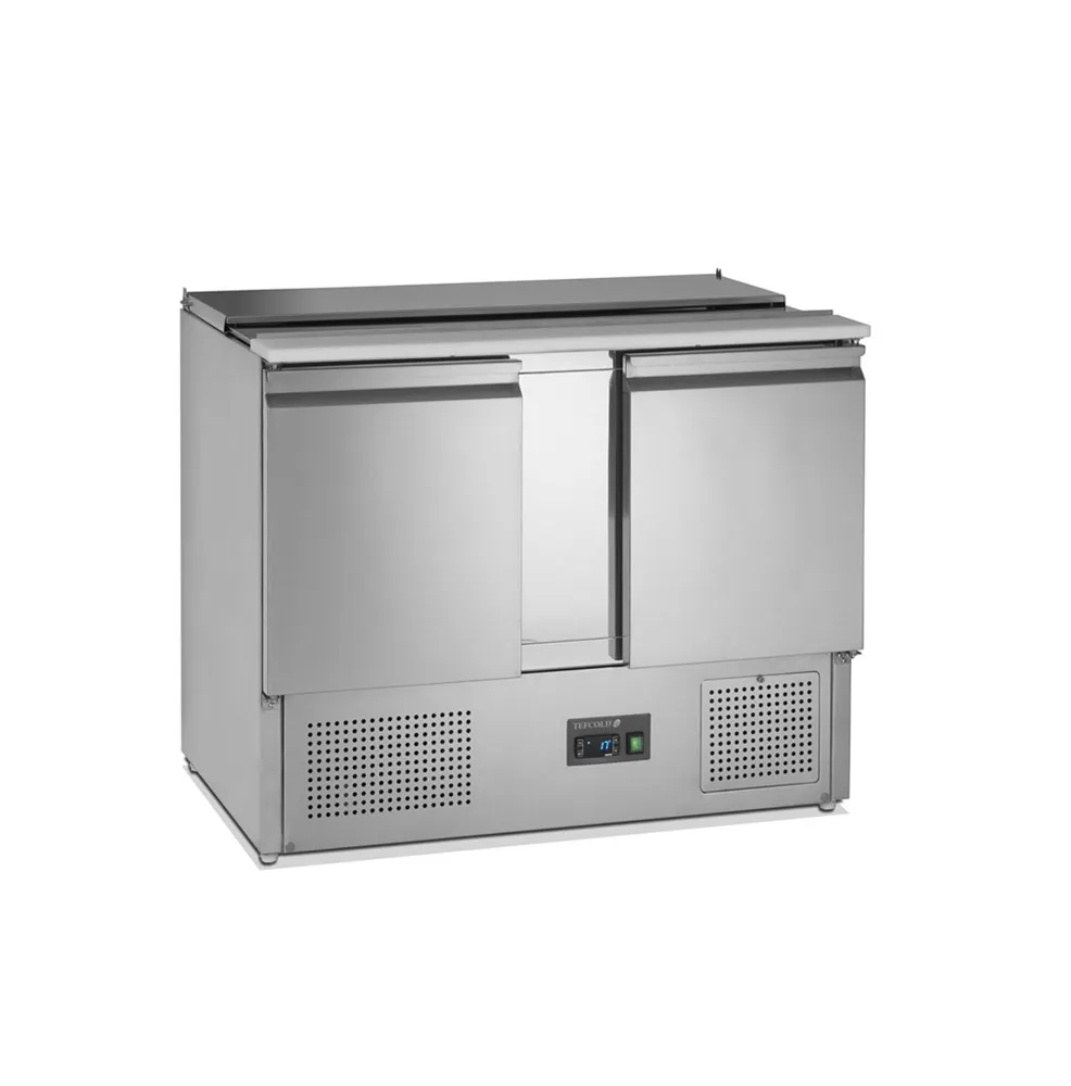 Saladette Réfrigérée GN 1/1 en Inox - 2 Portes - 240 L - 3 GN 1/1