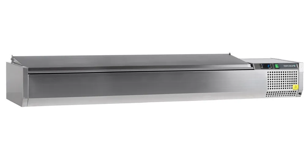 Saladette à Poser Couvercle Inox - Statique - 10 GN 1/4