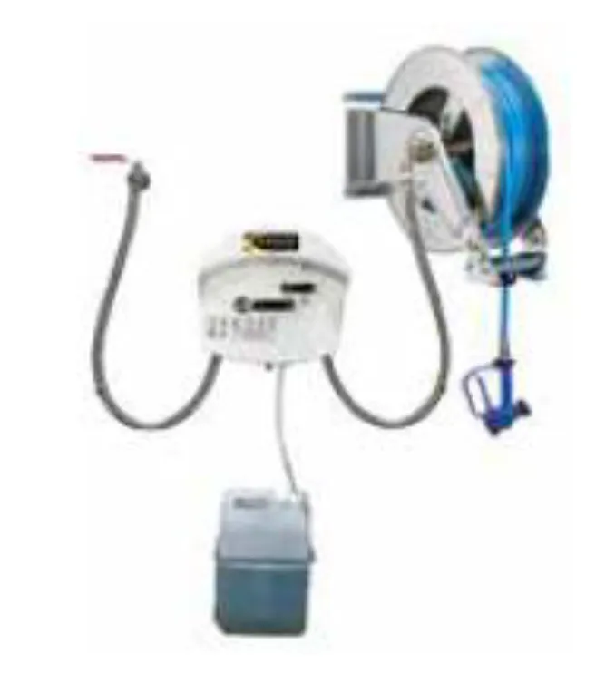 Centrale de Nettoyage MonoProduit Caréné & Enrouleur Automatique Inox - 20 M ACSE