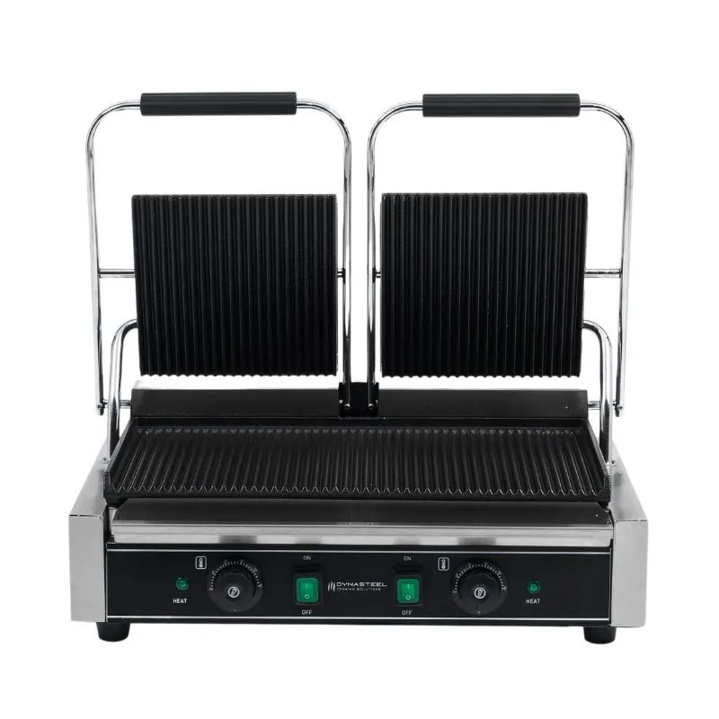 Grill Panini Double - Plaques Rainurées