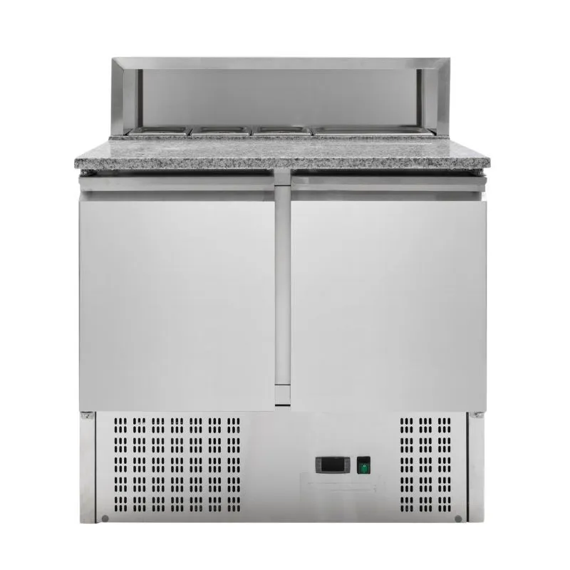 Meuble à Pizza Réfrigéré - 2 Portes - 5 Bacs GN 1/6