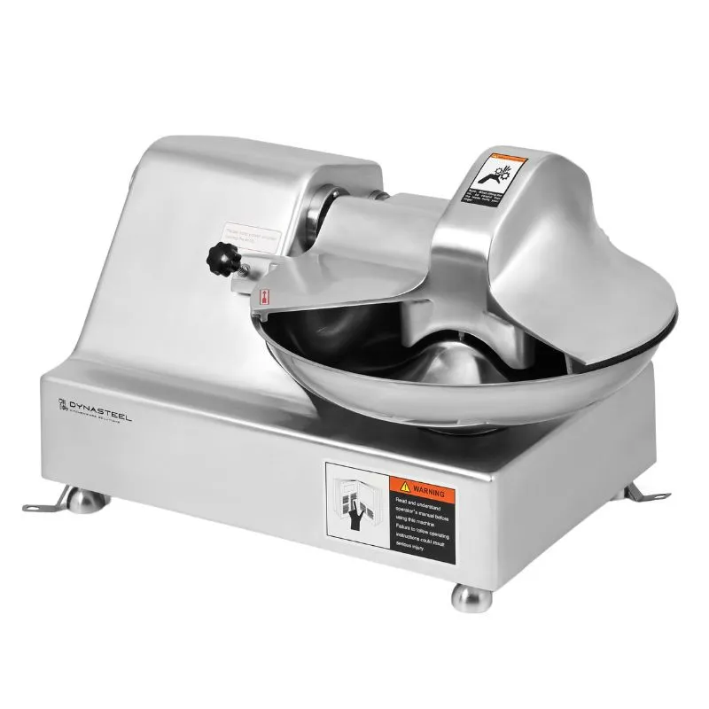 Cutter Horizontal Professionnel 10 L 750 W, Cuve Rotative, Capot de Sécurité — Hachage Viandes, Légumes & Farces CHR