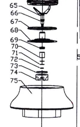 Elements de Coupe N°65-74 - Centrifugeuse