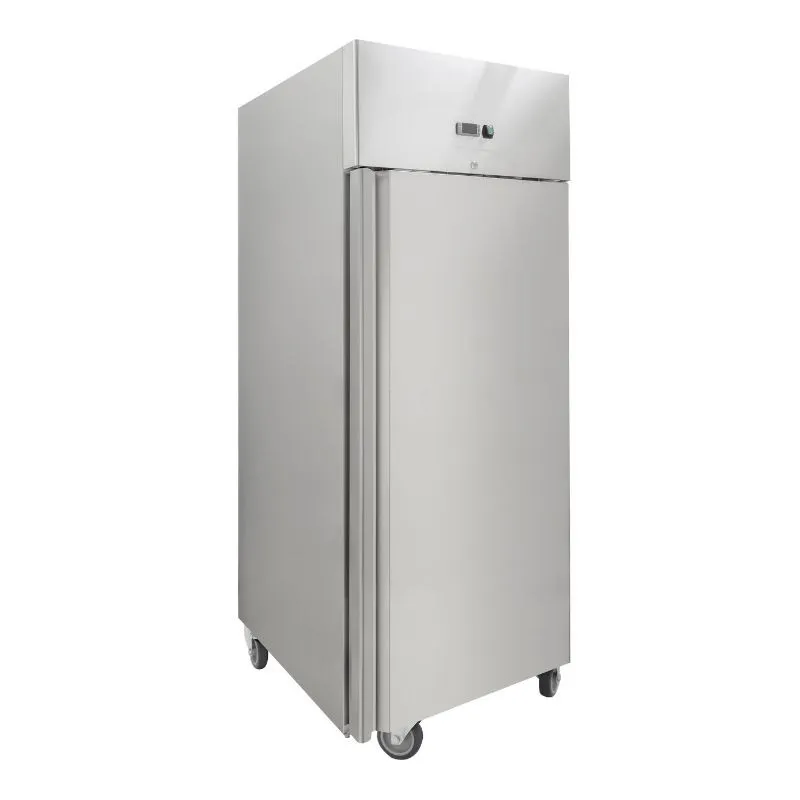 Armoire Réfrigérée Positive 650 L Inox GN 2/1, Froid Ventilé -2/+8°C, 1 Porte Pleine, 3 Niveaux