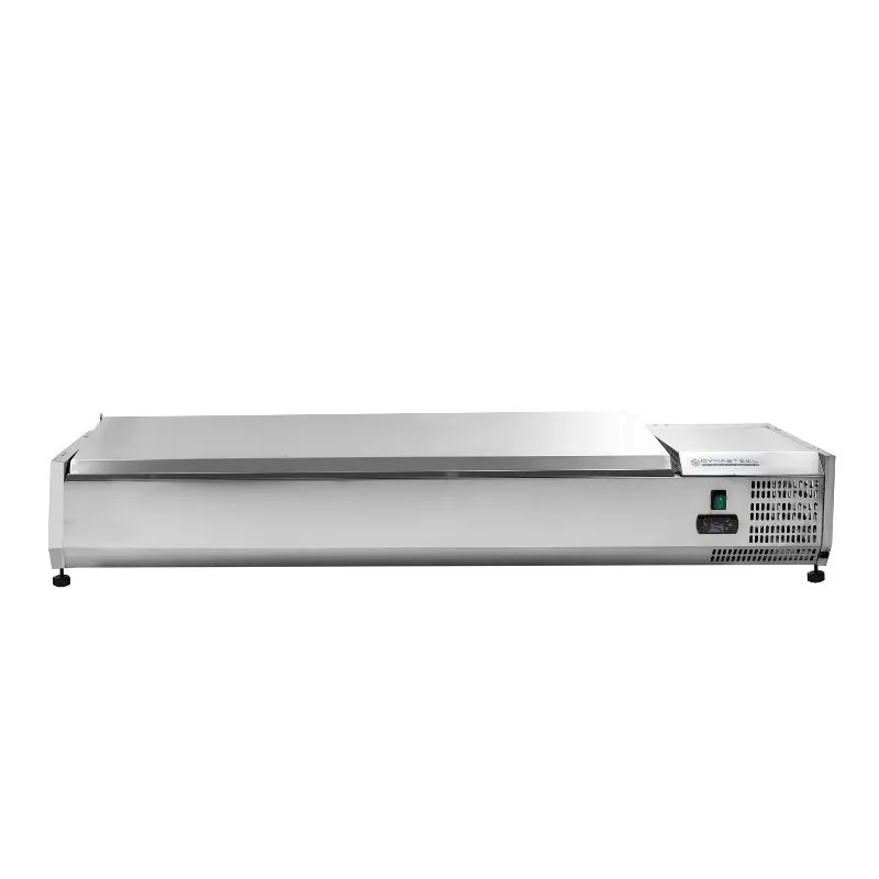 Saladette Réfrigérée à Poser Couvercle Inox - 7 x GN 1/3
