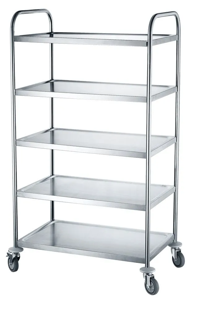 Chariot de Service Inox 5 Plateaux