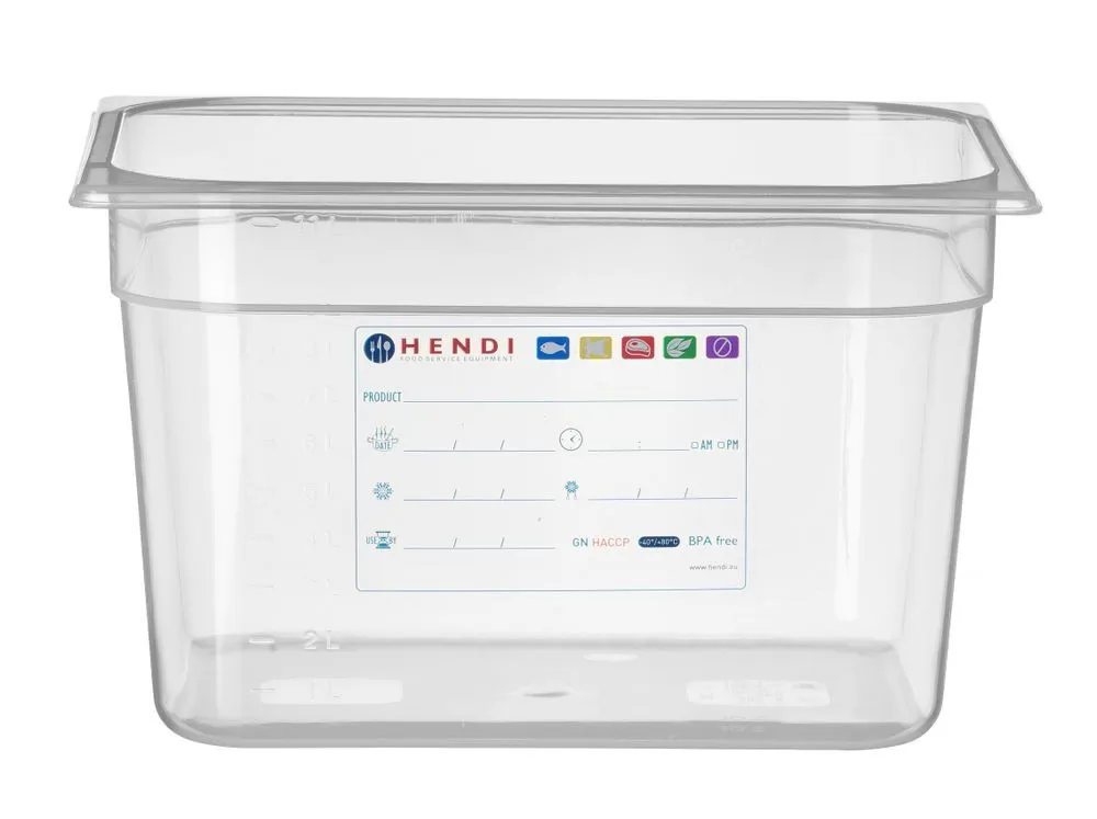 Boîte de Stockage Gastronorme GN 1/2 - 12,5 L - H 200 mm