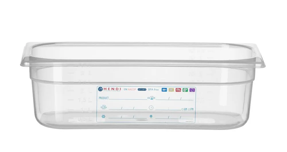 Boîte de Stockage Gastronorme GN 1/3 - 4 L - H 100 mm