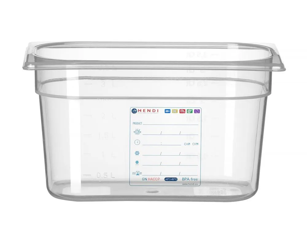 Boîte de Stockage Gastronorme GN 1/4 - 4 L - H 150 mm