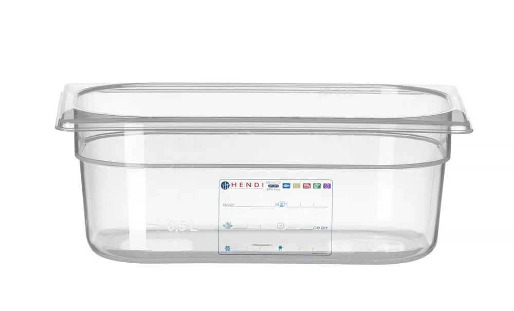 Boîte de Stockage Gastronorme GN 1/4 - 2,8 L - H 100 mm