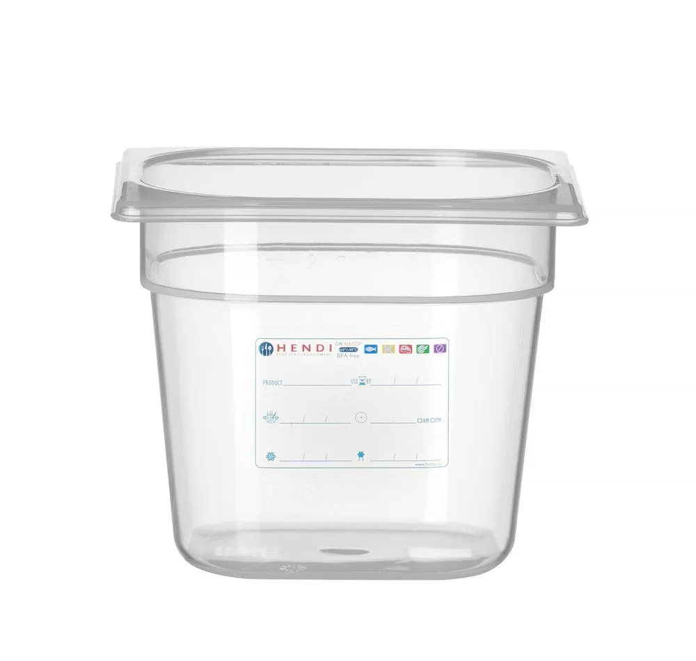 Boîte de Stockage Gastronorme GN 1/6 - 2,4 L - H 150 mm