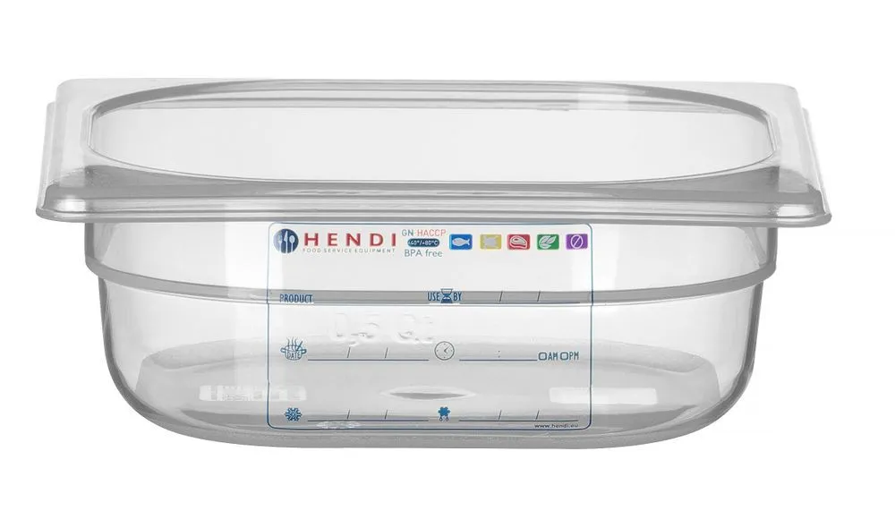 Boîte de Stockage Gastronorme GN 1/6 - 1 L - H 65 mm