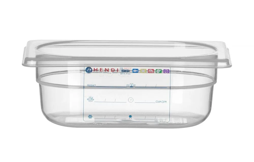 Boîte de Stockage Gastronorme GN 1/9 - 0,6 L - H 65 mm