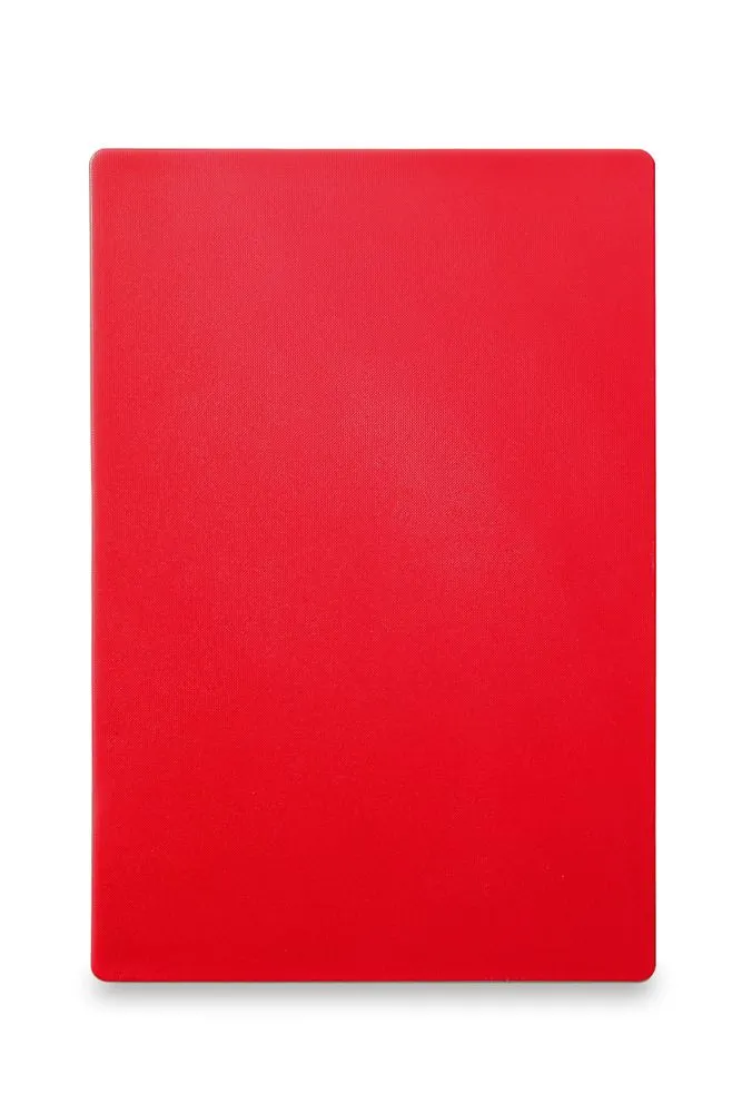 Planche à Découper HACCP - 600 x 400 mm - Rouge - 18 mm d'Epaisseur