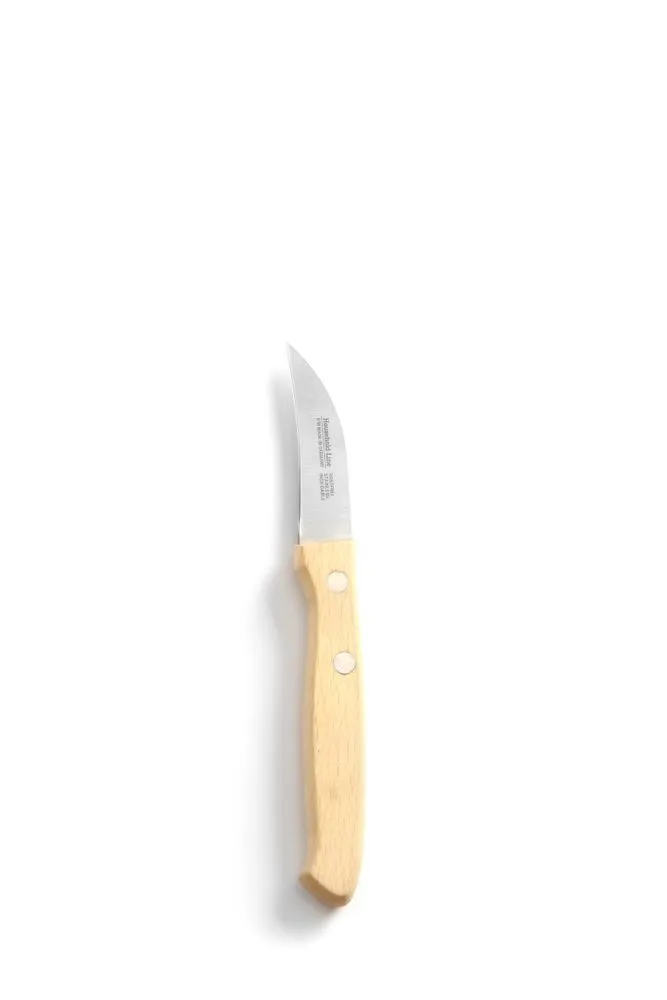 Couteau Éplucheur avec Manche en Bois - Lame 6 cm