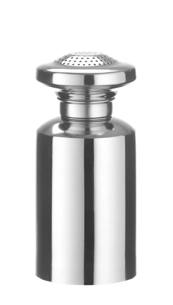 Salière Inox avec Bouchon à Vis - ⌀ 80 mm