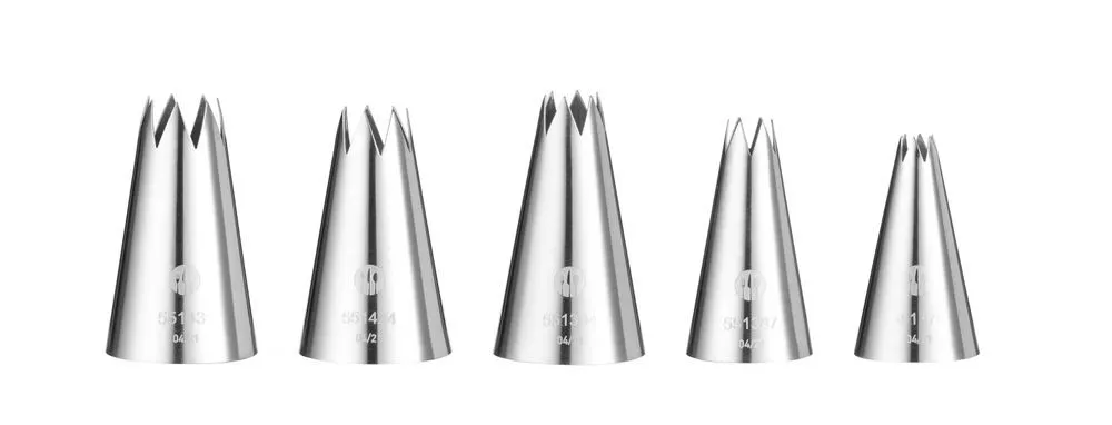 Lot de 5 Douilles Dentelées