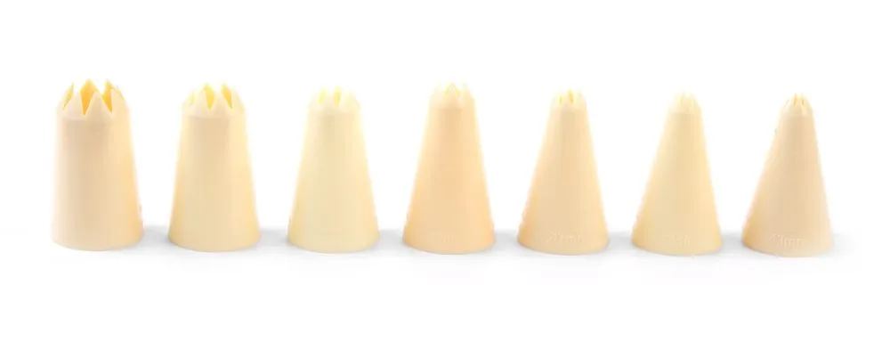 Lot de 7 Douilles Dentelées