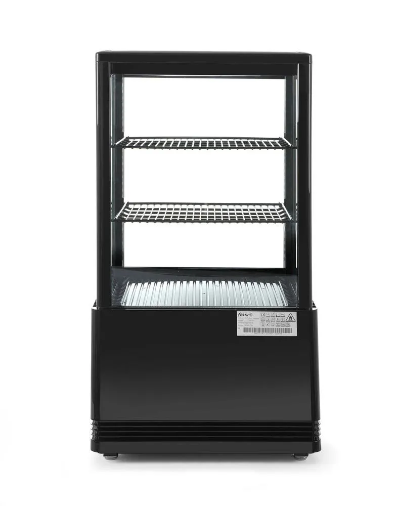 Vitrine Réfrigérée Blanche 4 Faces Vitrées - 58 L