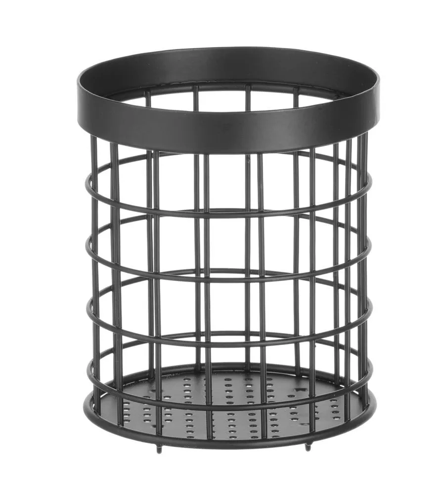 Porte-Couverts Cylindrique Noir