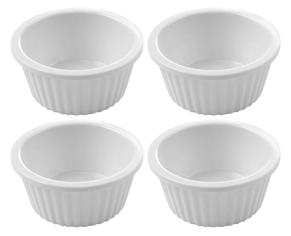 Ramequin Rainuré en Mélamine 35 ml - Lot de 4
