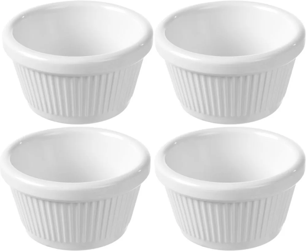 Ramequin Rainuré en Mélamine 50 ml - Lot de 4