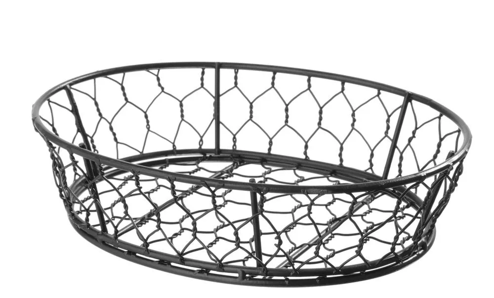 Corbeille en fil Déco Ovale - 230 x 180 mm