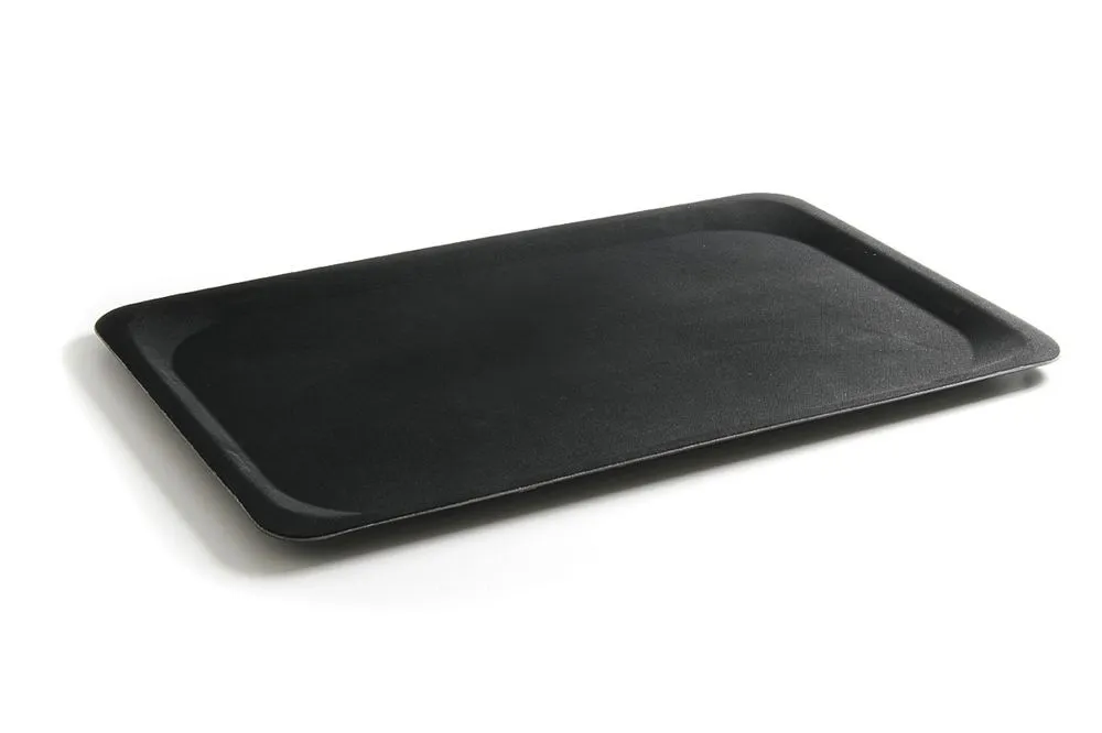 Plateau Rectangulaire en Fibre de Verre - Noir - Euronorm