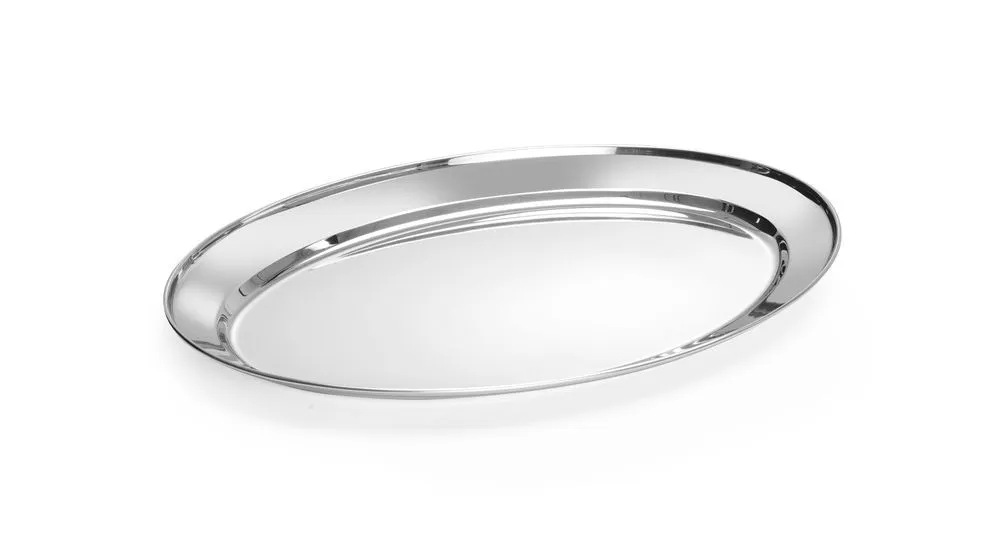 Plat Ovale en Inox - 450 x 290 mm