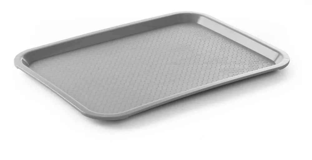 Plateau Rectangulaire Fast Food - Moyen 415 x 305 mm - Gris