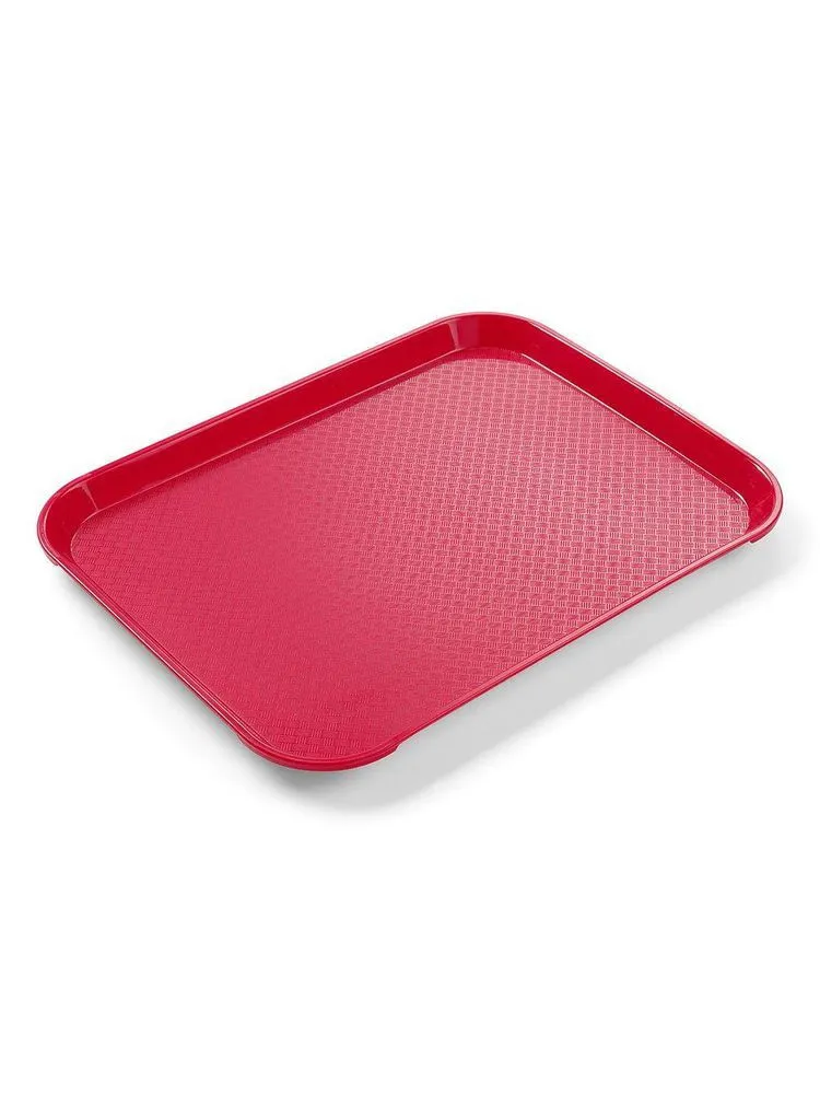 Plateau Rectangulaire Fast Food - Petit Modèle 265 x 345 mm - Rouge
