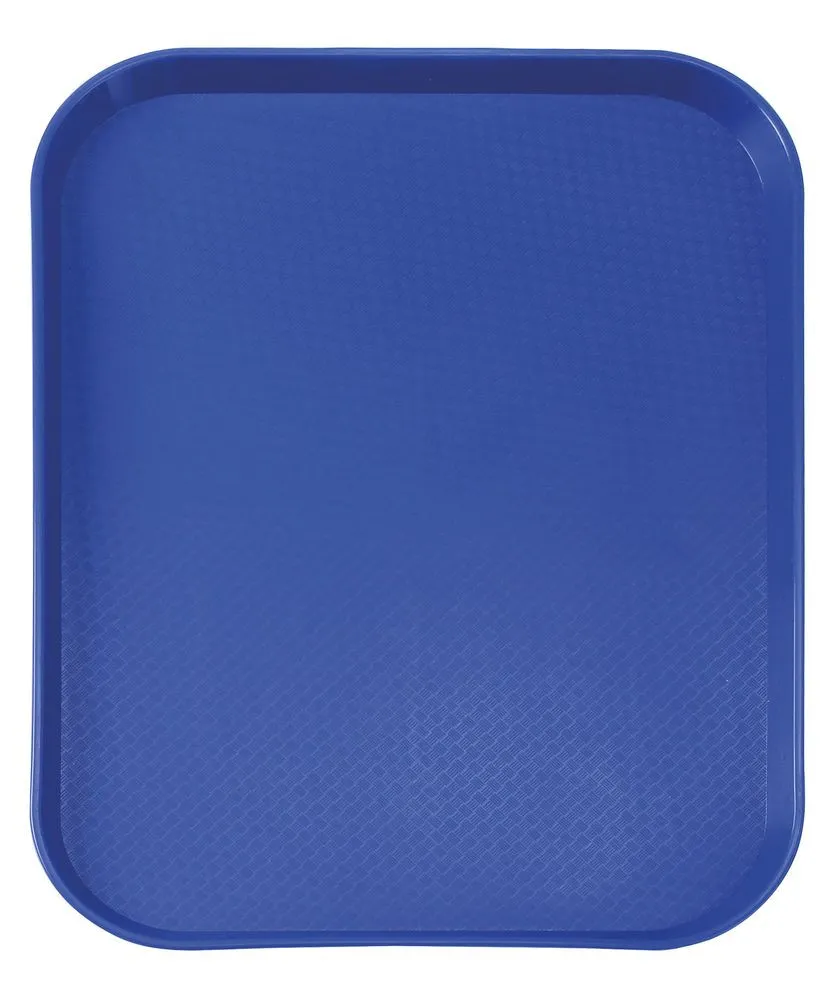 Plateau Rectangulaire Fast Food - Petit Modèle 265 x 345 mm - Bleu