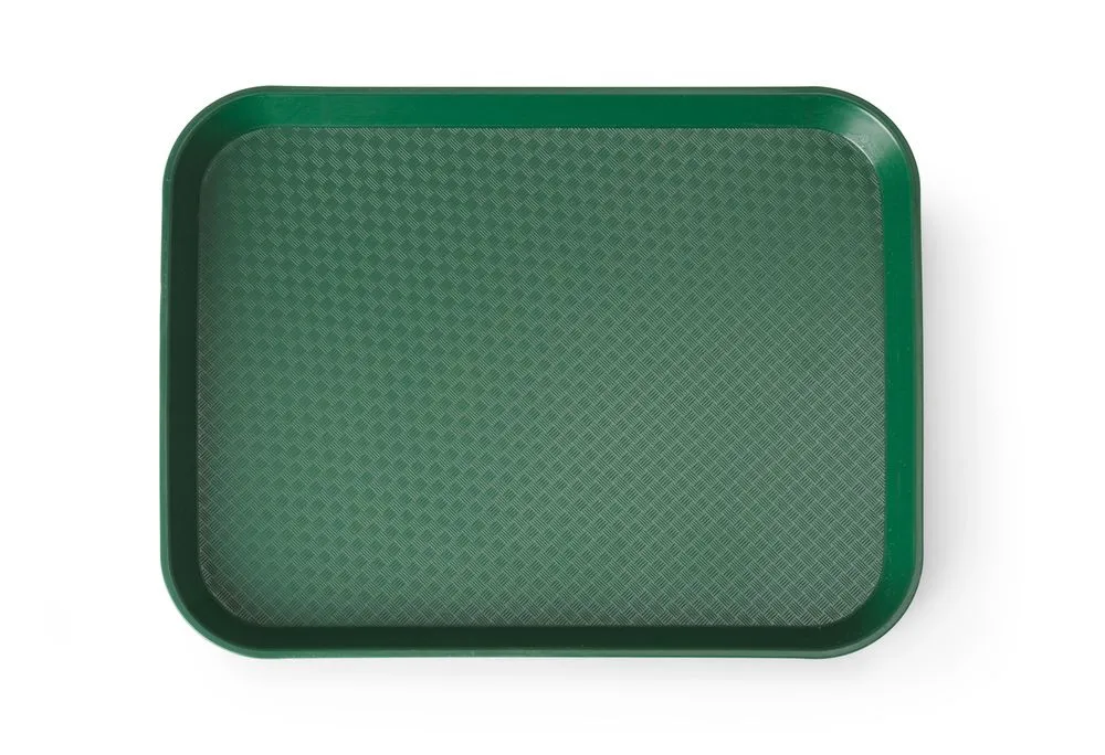 Plateau Rectangulaire Fast Food - Petit Modèle 265 x 345 mm - Vert