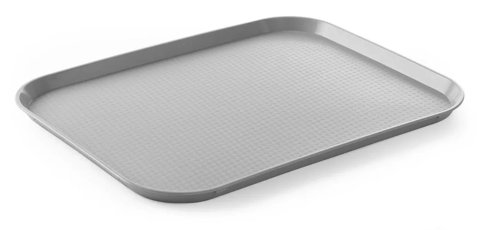 Plateau Rectangulaire FastFood - Grand Modèle 450 x 350 mm - Gris