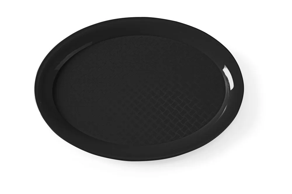 Plateau de Service Fast Food Ovale - Noir