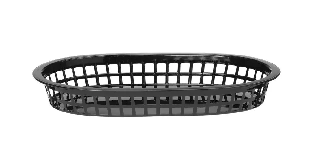 Panier de Service Fast-Food - Noir - Lot de 6