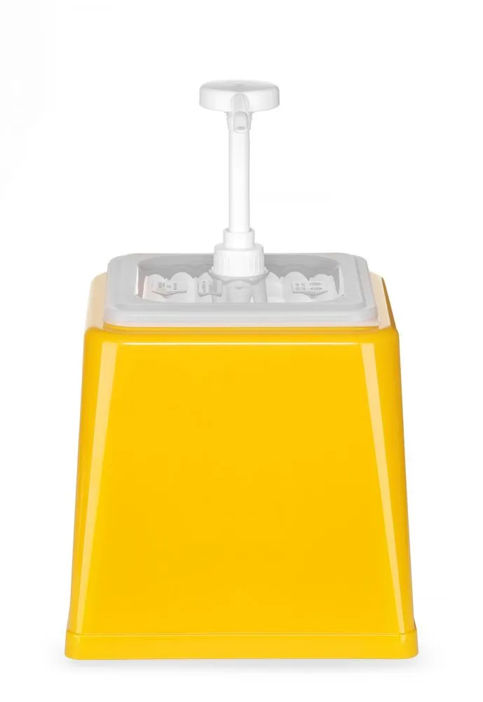 Distributeur de Sauce avec Pompe - Jaune - 2,5 L