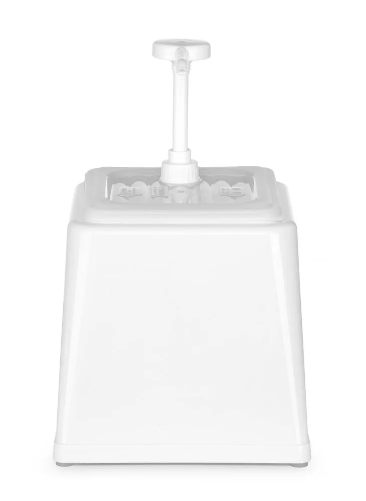 Distributeur de Sauce avec Pompe - Blanc - 2,5 L