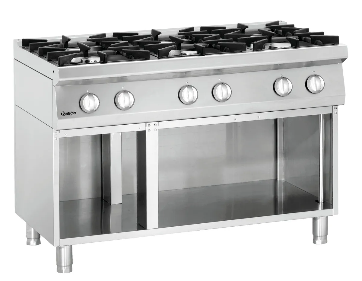 Piano de Cuisson Série 700 - 6 Feux Vifs