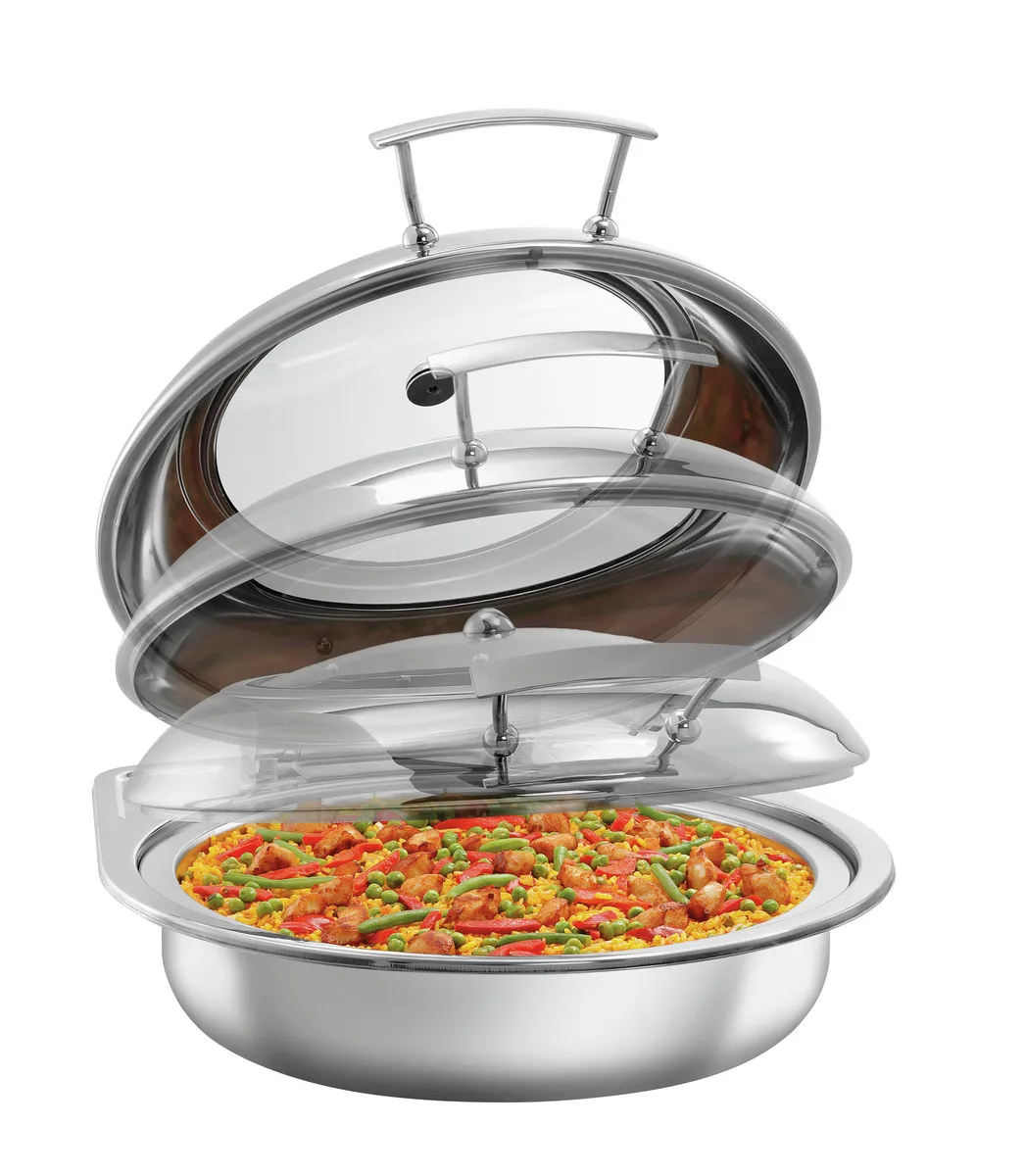 Chafing Dish Rond à Poser Compatible Induction - 6,2 L - 435 x 472 mm