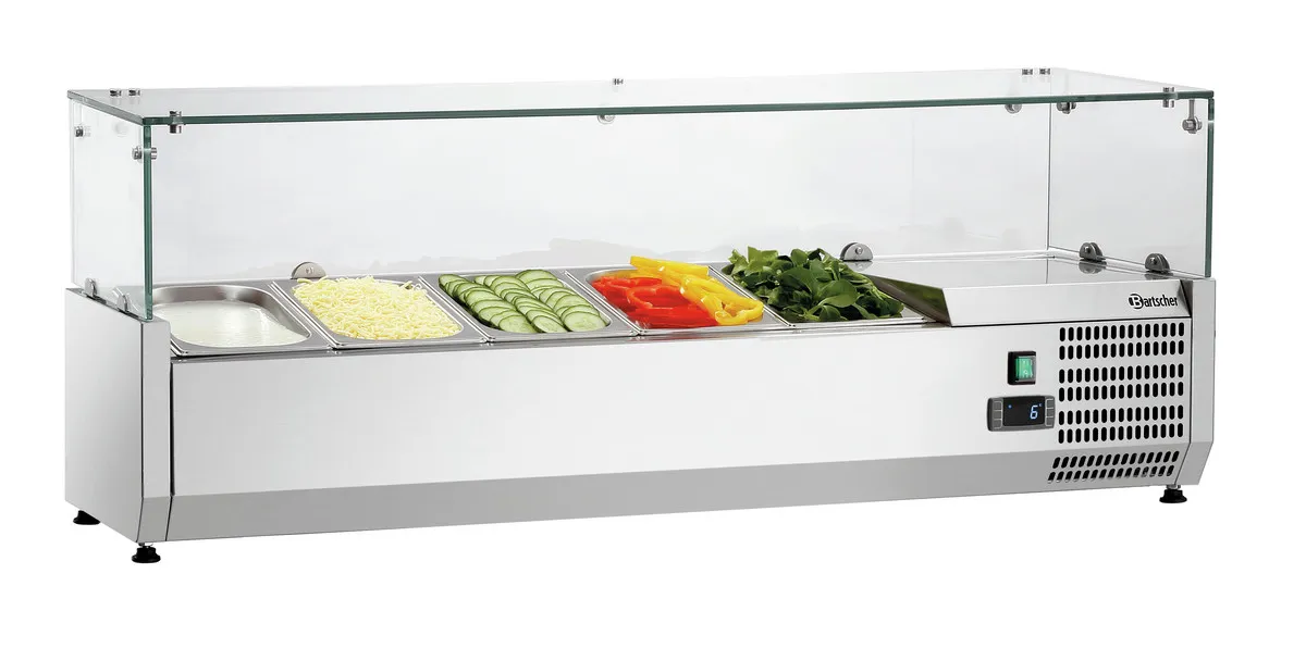 Saladette à Poser - 5 Bacs GN 1/4