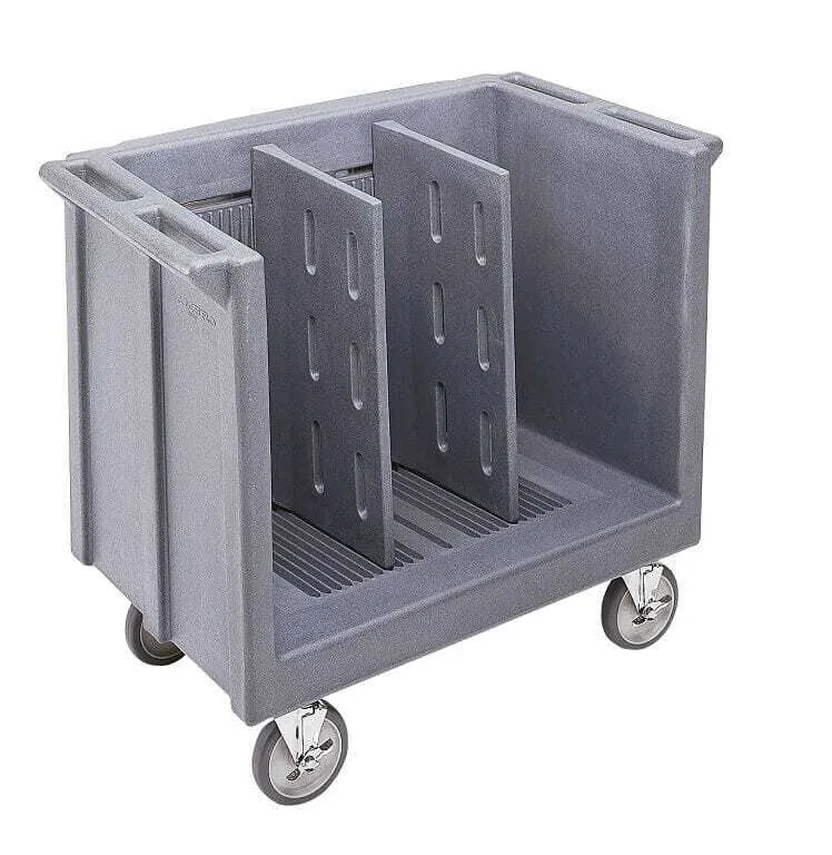 Chariot Ajustable pour Plateaux et Assiettes avec Deux Séparateurs