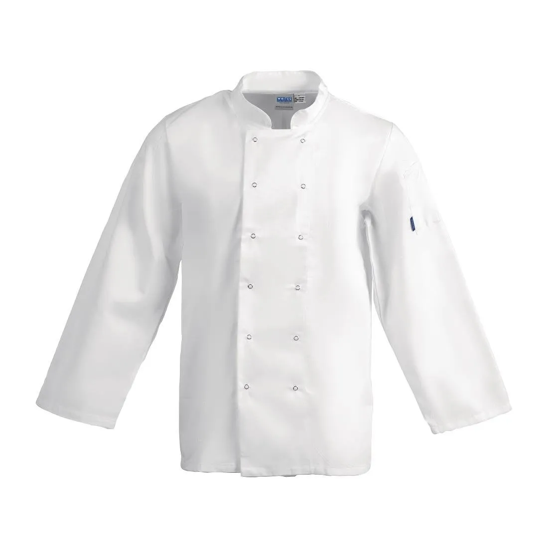 Veste de Cuisine Mixte Blanche à Manches Longues Vegas - Taille XL