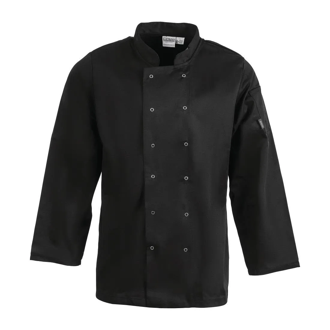 Veste de Cuisine Mixte Noire à Manches Longues Vegas - Taille XL