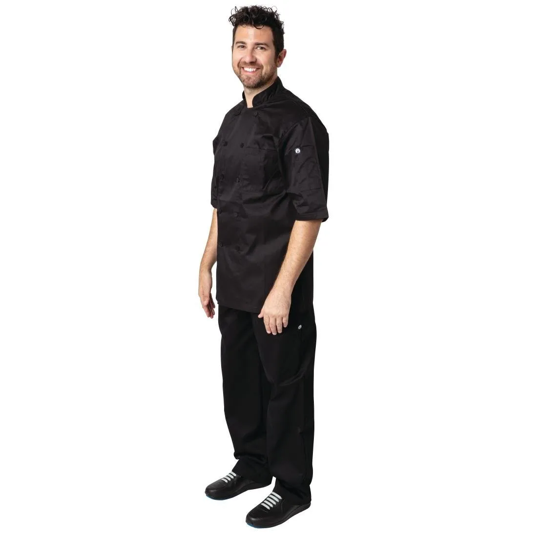 Veste de Cuisine Mixte Noire Montreal - Taille XL