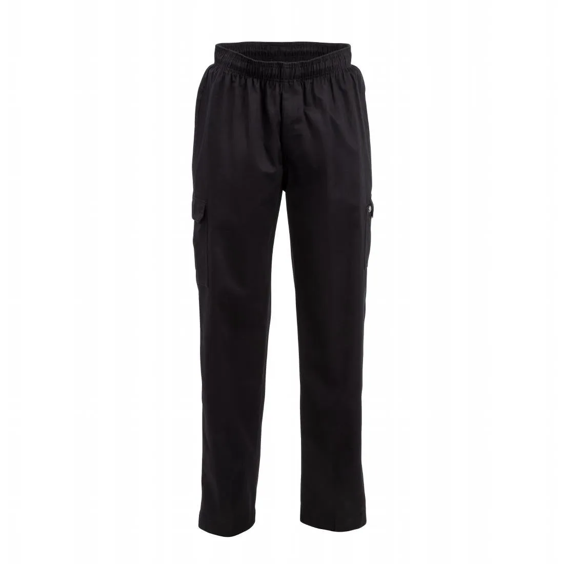 Pantalon de Cuisine Mixte Cargo Noir - Taille M